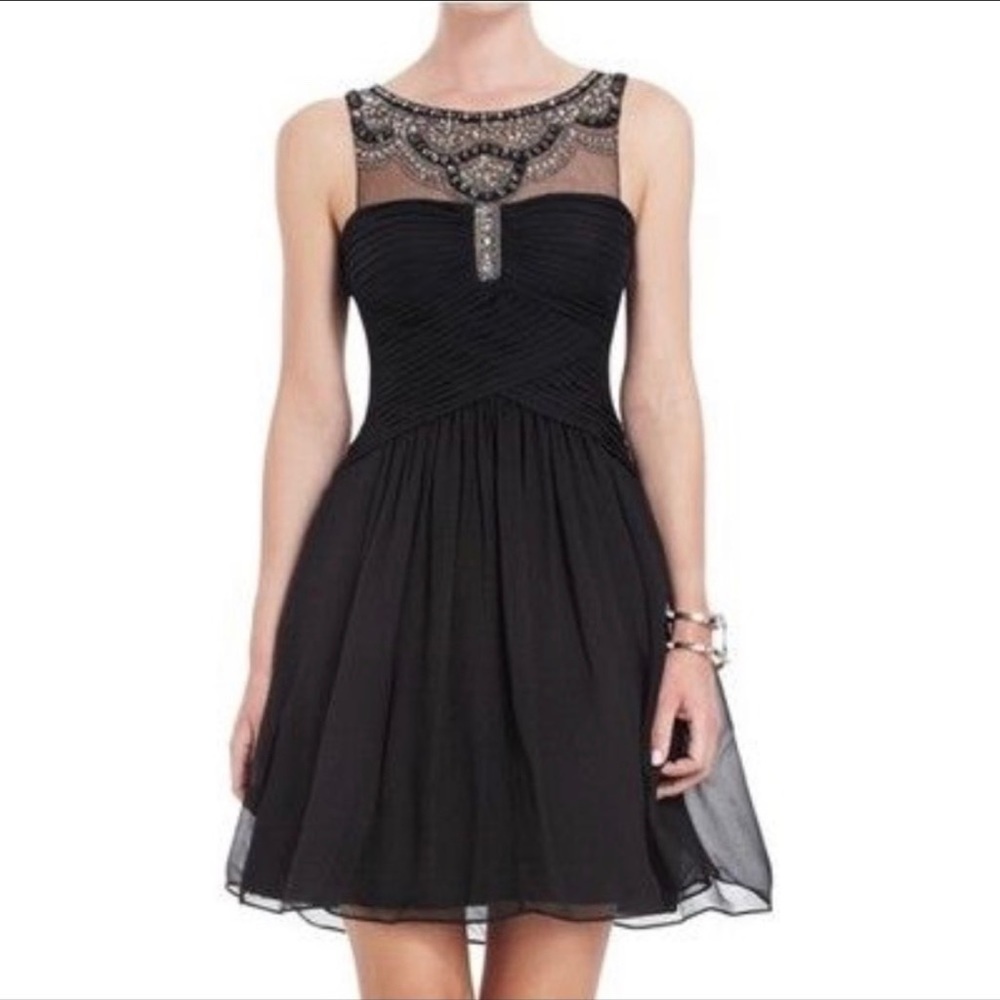 BCBG MAX AZRIA BEADED JULISSA DRESS